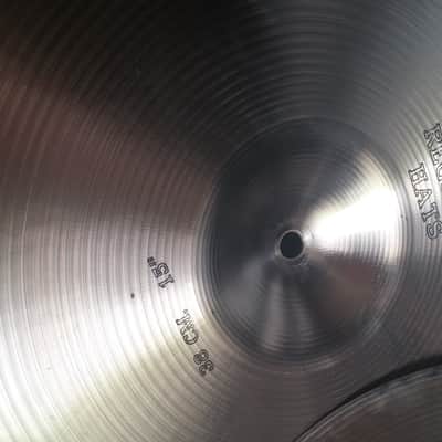 Sabian EARLY VINTAGE 15" PRE- AA Regular HI HAT CYMBALS  RARE ORIGINAL BAG NEAR MINT image 15