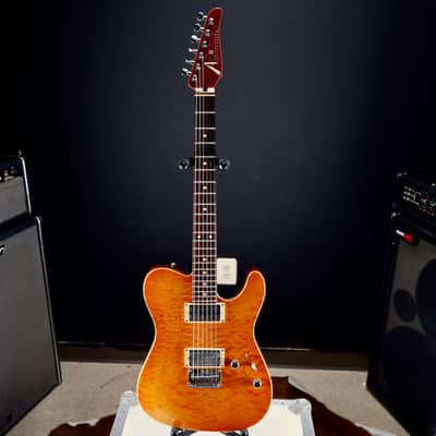 Tom Anderson Cobra Translucent Amber Burst with Binding image 4