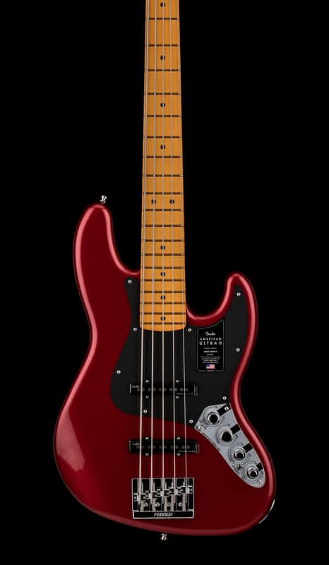 Fender American Ultra II Jazz Bass V - Sinister Red #23006 image 1