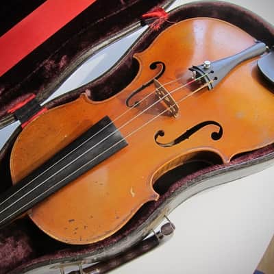 Jérôme Thibouville-Lamy (J.T.L.) Stradivarius Copy 4/4 French Circa-1930s-1940s-Light Yellow Brown Varnish image 4