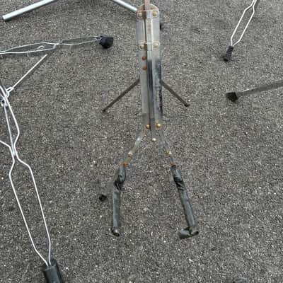 Mixed Drum Hardware Lot Parts Cymbal Stand Bases Double Tom Mount L-Rods SP image 7