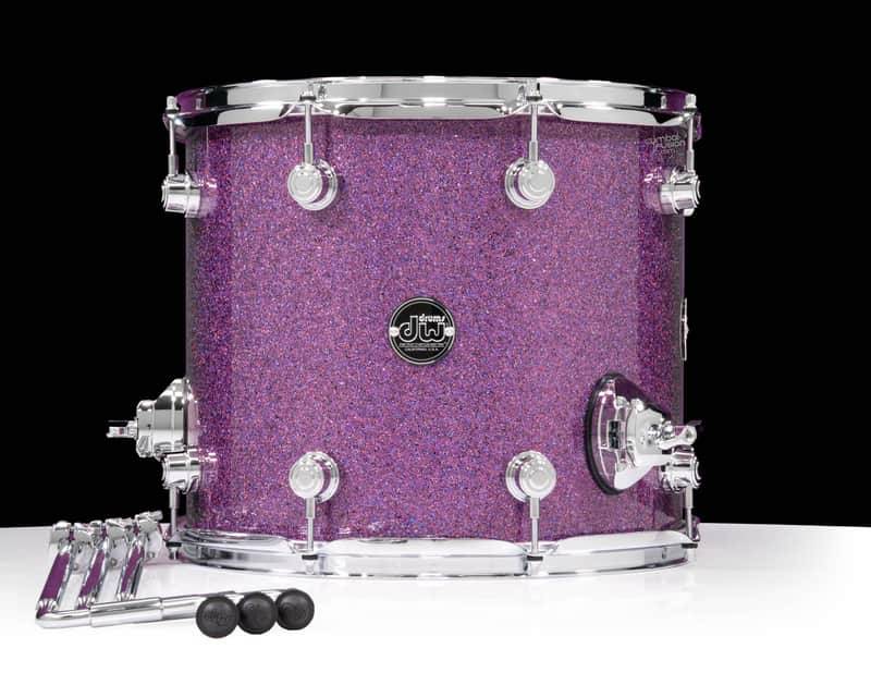 DW Performance Series 12x14 Floor Tom Purple Drift image 1