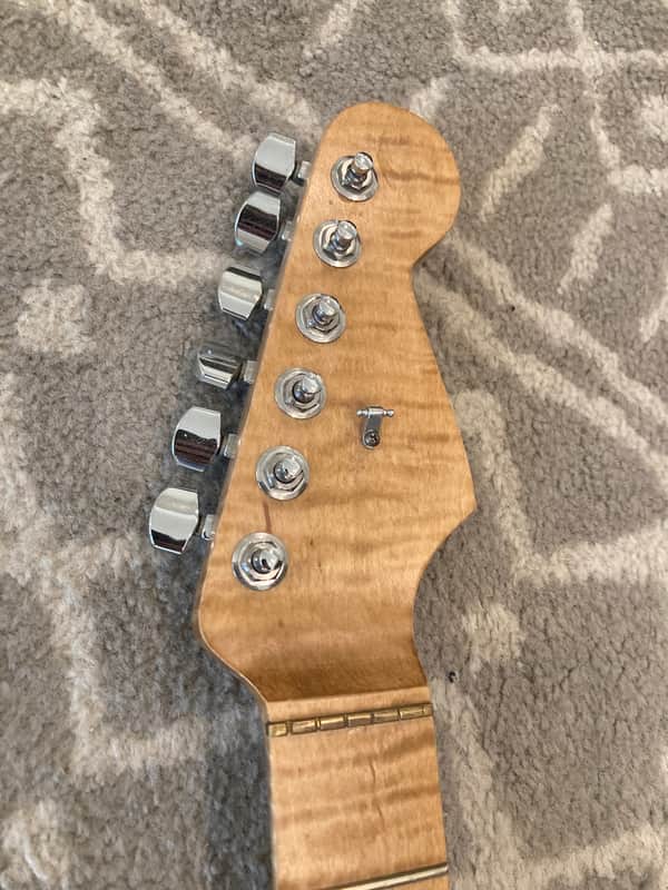 Stratocaster Neck flame Maple figured medium profile fender image 1