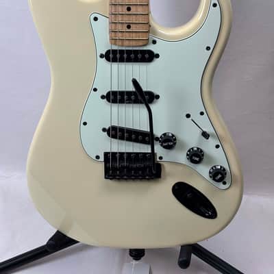 Unbranded Custom Strat Style Electric Guitar - Cream image 1