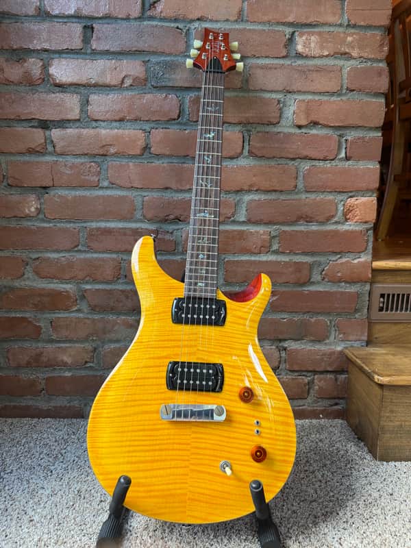 2020 PRS SE Paul's Guitar - Amber with Upgraded Kluson Locking Tuners image 1