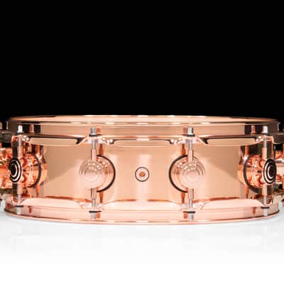 DW Collector's Series Copper 4x14 Snare - Copper Hardware image 6