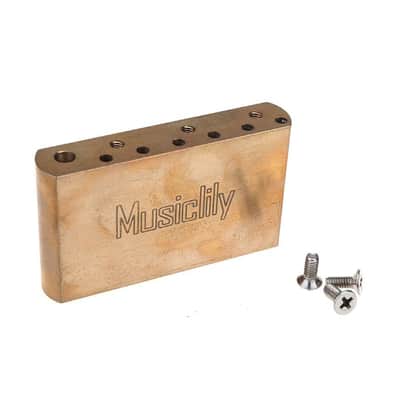 ST Kit Brass Bridge Block for Mexico Fender Strat and Squier Classic Vibe image 1