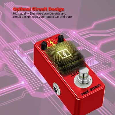Classic Fuzz Guitar Pedal Vintage Fuzz Mini Guitar Effects Pedal Traditional Fuzz Effect, Plump and Rich Tone,Guitar Effects Pedal True Bypass image 6