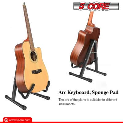 5 Core 6 PCS " A " type Electric Acoustic and Bass Adjustable height Guitar Stands image 6