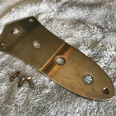 Real Life Relics Nickel Control Plate 4 Hole (Fits Fender® Jazz J Bass®, USA Pots)    [R3]