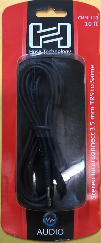 Hosa CMM-110 Stereo Interconnect 3.5mm TRS to same 10ft image 1