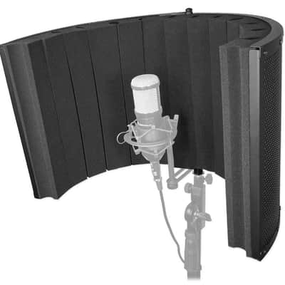 Rockville ROCKSHIELD 4 Large Studio Mic Isolation Shield Vocal Recording Booth image 1