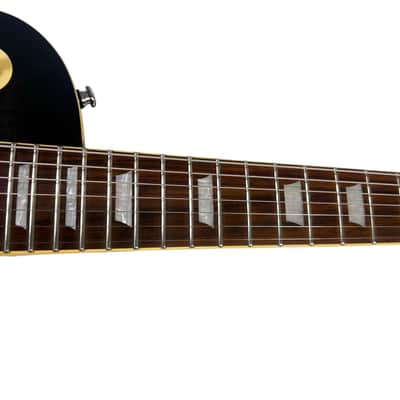 2000 Epiphone 7-String Les Paul - Transparent Black image 11