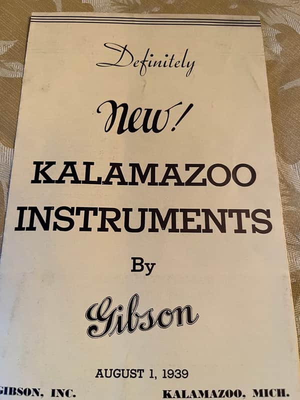 Kalamazoo instruments by Gibson Brochure 1939 image 1