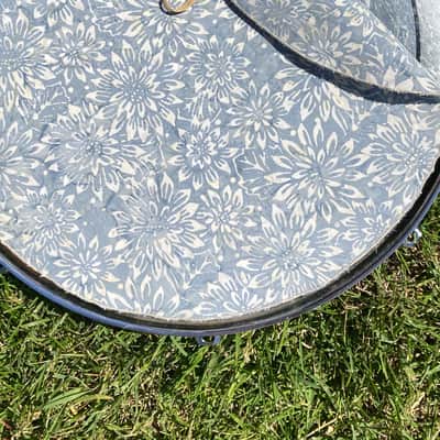 16" single layer Drum Bunny cloth drum cover - dampener - partial mute - compare to Drum Tortillas - Quesadilla - Big Fat Snare image 3