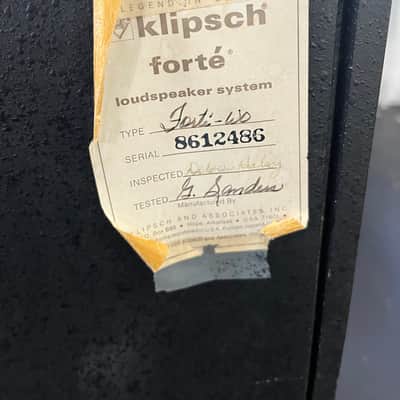 Klipsch Forte - WO speakers 1980 Walnut image 3
