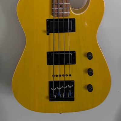 Wide Load Telebastard - Solid Ash Butterscotch Blonde Gloss - Roasted Maple Neck - EMG Active image 2