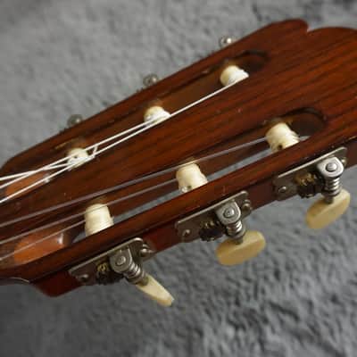 Teruaki Nakade No. 20 Classical Guitar 1964 Tokyo Handmade w/ Hard Case – Refret, Crack Repair, Setup image 8
