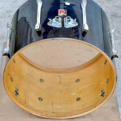 Vintage Premier 1960's 20" Bass Drum Blue for Drum Set Kick Kit image 3