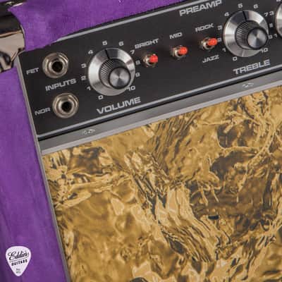 Amplified Nation Bombshell Overdrive 50w Head/1x12 Speaker Cab - Purple Suede & Liquid Gold Leaf #194 image 8