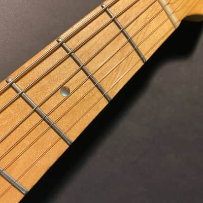 ESP Custom Shop Throbber made in Japan, semi acoustic Telecaster type guitar light Fiesta Red image 16