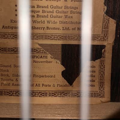 Vintage 1970 Hernandis Grade No. 1A classical guitar with Hardshell case image 7