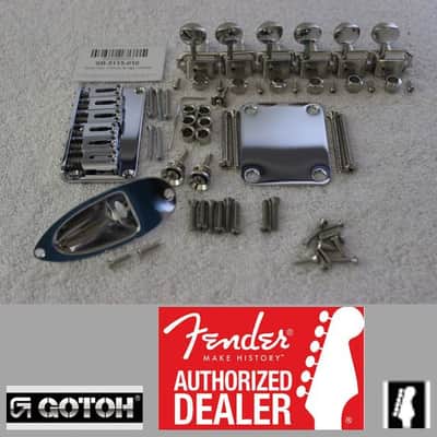 Gotoh Hardtail Chrome Stratocaster Hardware Set w/ Tuners for Fender Strat SB-5115-010 image 1