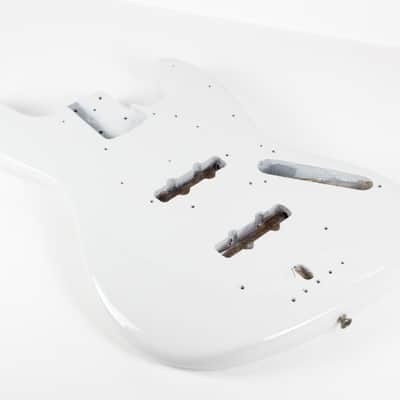 1972 Vintage Fender Jazz Bass BODY White Re-fin 1970s USA Guitar image 7