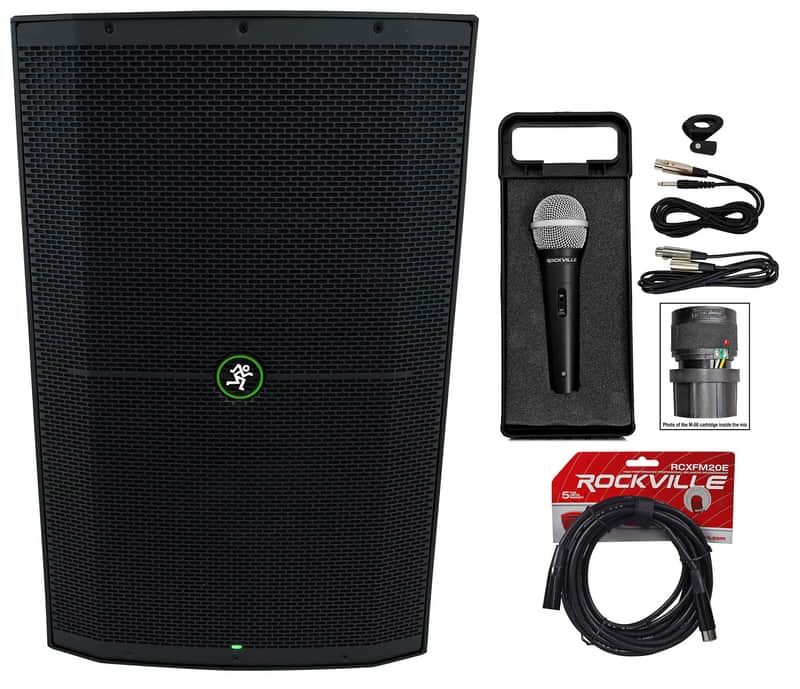 Mackie Thump215XT 15" 1400 Watt Enhanced Powered DJ PA Speaker+Microphone+Cable image 1