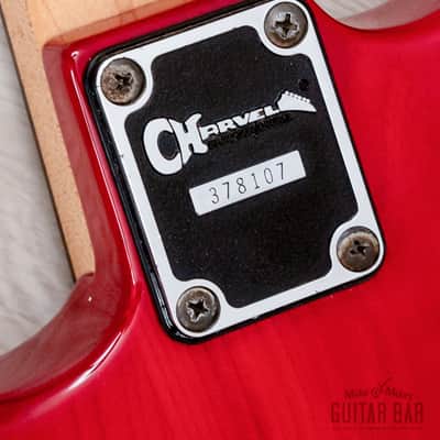 1991 Charvel by Jackson CST-060-SSH Superstrat S-Style See-Through Red w/ Case, Japan image 15