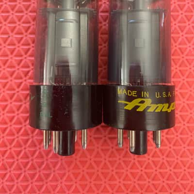 Matched Pair Sylvania 6V6 6V6GT Silver Top Vacuum Tubes Valves NOS-Testing image 2