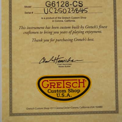 New Gretsch Custom Shop Henrichsen Masterbuilt True Timbre G6128-CS '55 Flame Maple Oil Finish w/Tortoise Binding #UC25023845 image 10