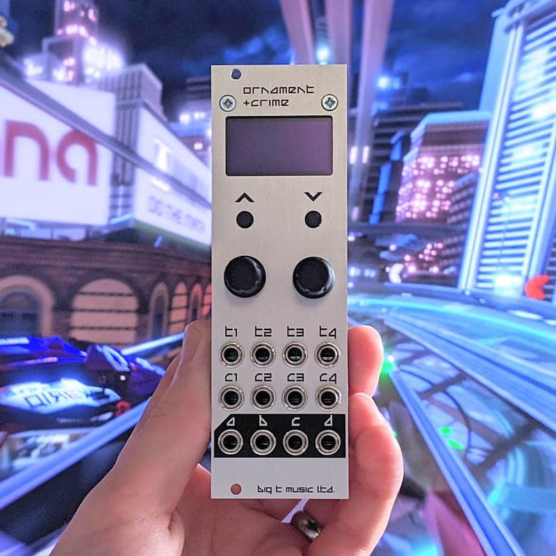uO_C - Premium Aluminium Panelled Micro Ornament and Crime Eurorack Module image 1