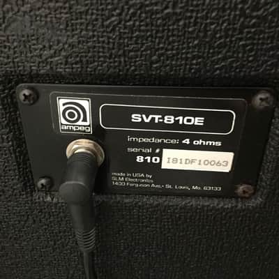 1980s Ampeg SVT-200T Solid-State Head & SVT810E 8x10 Cab image 11