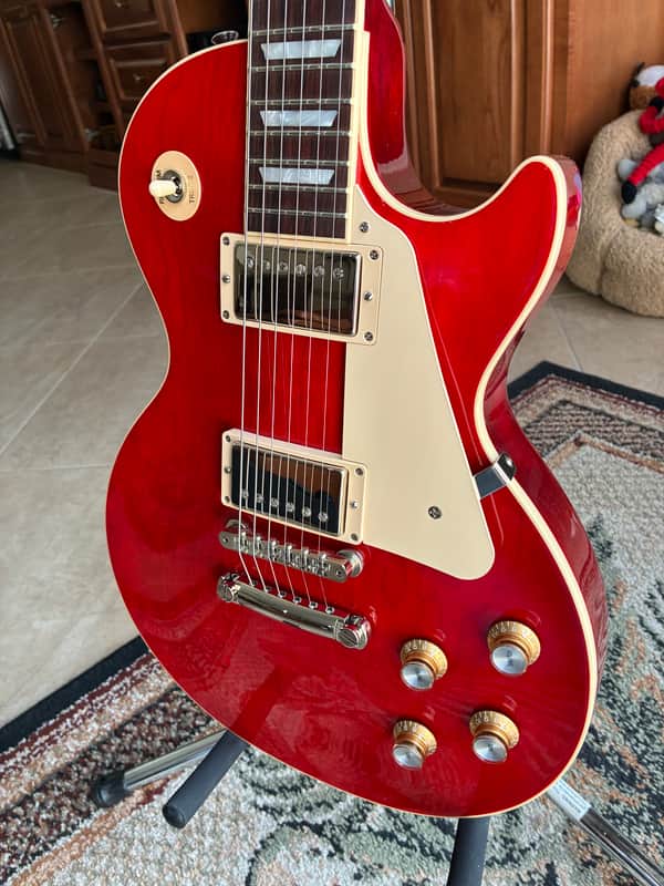 Gibson 2021 Les Paul Classic w/57 Classics and 59 Harness. Translucent Cherry image 1
