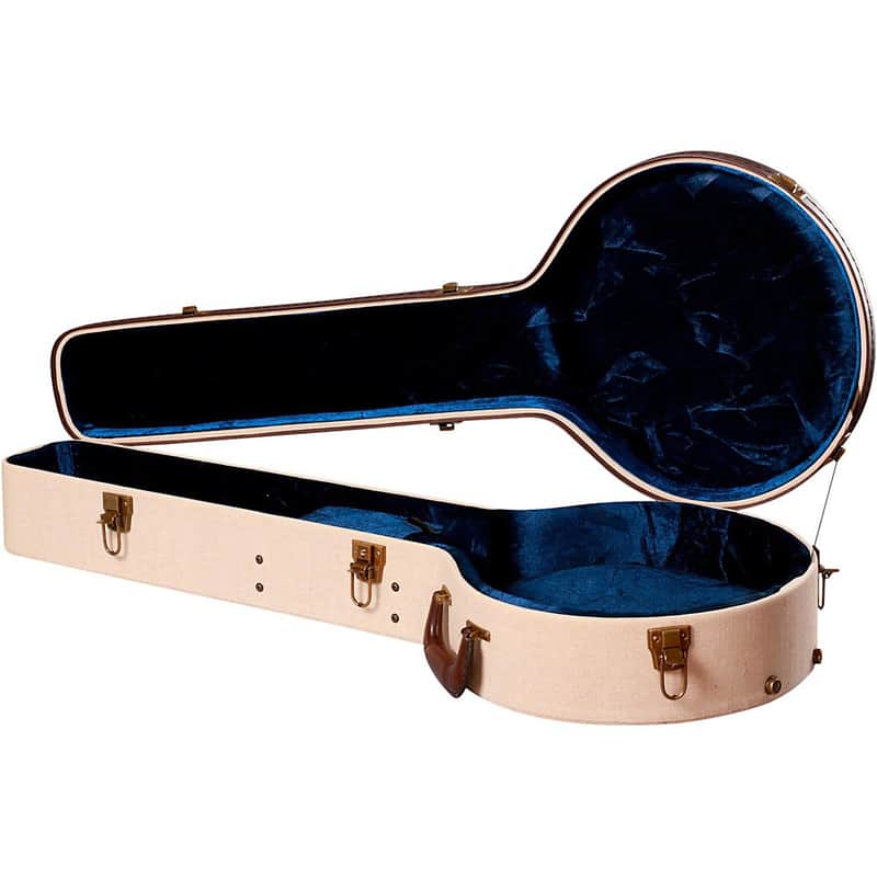 Gator GW-JM BANJO XL Journeyman Burlap Banjo Acoustic Deluxe Wood Case Regular Beige image 1