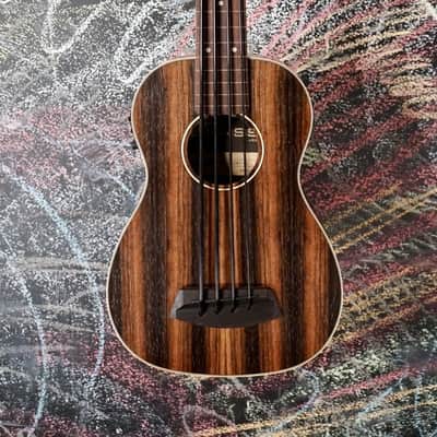 Kala Striped Ebony Fretless Acoustic-Electric U-BASS image 1