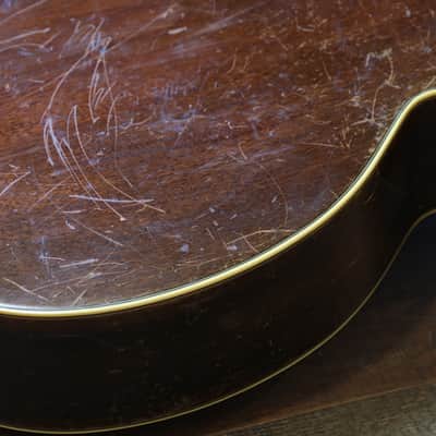 Vintage! 1950’s Kay Sherwood Deluxe Natural Acoustic Jumbo Guitar + Hard Case image 15