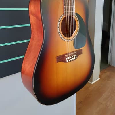 Simon & Patrick Songsmith 12 Sunburst Dreadnought 12 String Acoustic Guitar image 3