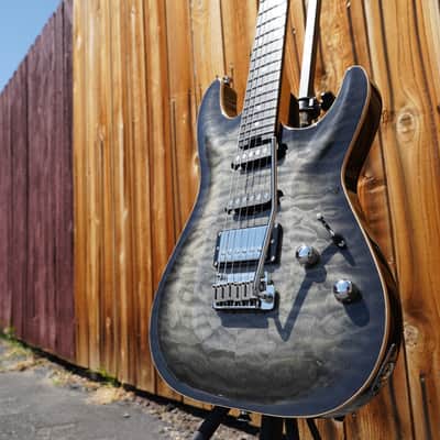 Schecter DIAMOND SERIES PROTOTYPE California Classic - Charcoal Burst 6-String w/ Hard Case (2023) image 3
