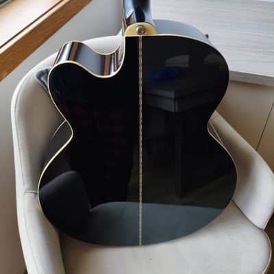 Epiphone EJ-200SCE Black - "King of Flat-tops" (Player's Grade) image 8