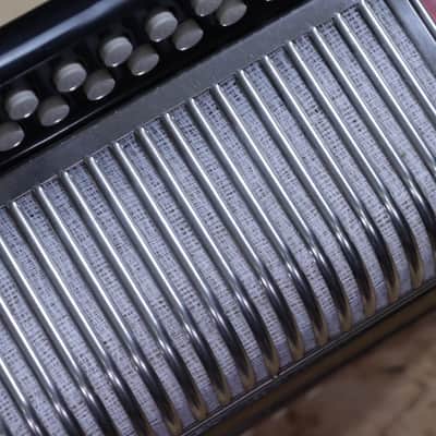 Hohner Erica 2-Row 8-Bass 21-Treble Button A-D Red Diatonic Accordion - Germany image 14