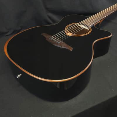 Lag Tramontane T118ABCE-BLK Acoustic Electric Guitar w/ Gig Bag image 1