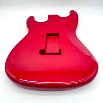 HooDoo Stratocaster Body Alder Sparkle Red hsb64010 image 7