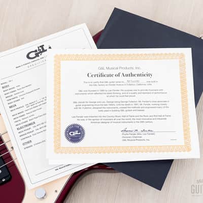 2025 G&L SB-2 PJ Electric Bass Guitar Ruby Red Metallic w/ CoA, Leo Fender image 16