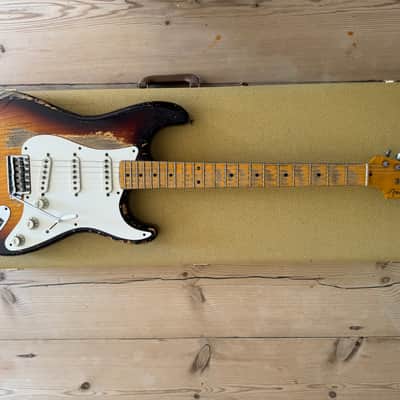 Fender Custom Shop Dale Wilson Masterbuilt 58 Strat Heavy Relic Choc Sunburst image 2