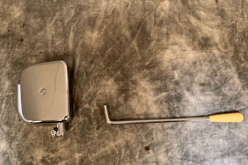 Japanese Tremolo tailpiece  Chrome NOS Teisco Zenon Kingston Kawai Guyatone image 1