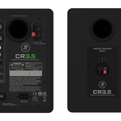 Pair Mackie CR3.5 3.5" Powered Studio Monitors Speakers w/ Tone Control image 8