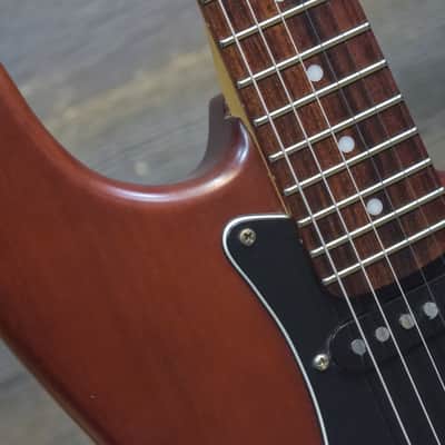 Squier by Fender Standard Fat Strat HSS Satin Walnut Electric Guitar #IC040545394 image 3