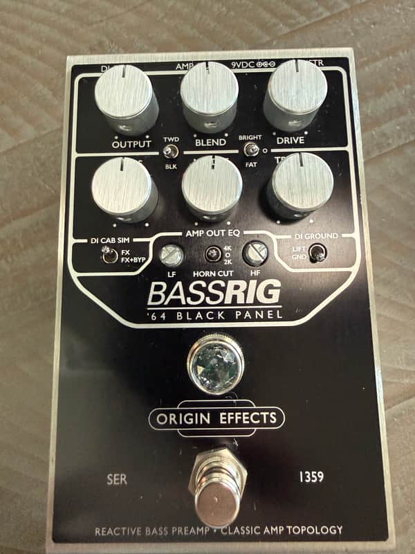 Origin Effects BASSRIG '64 Black Panel